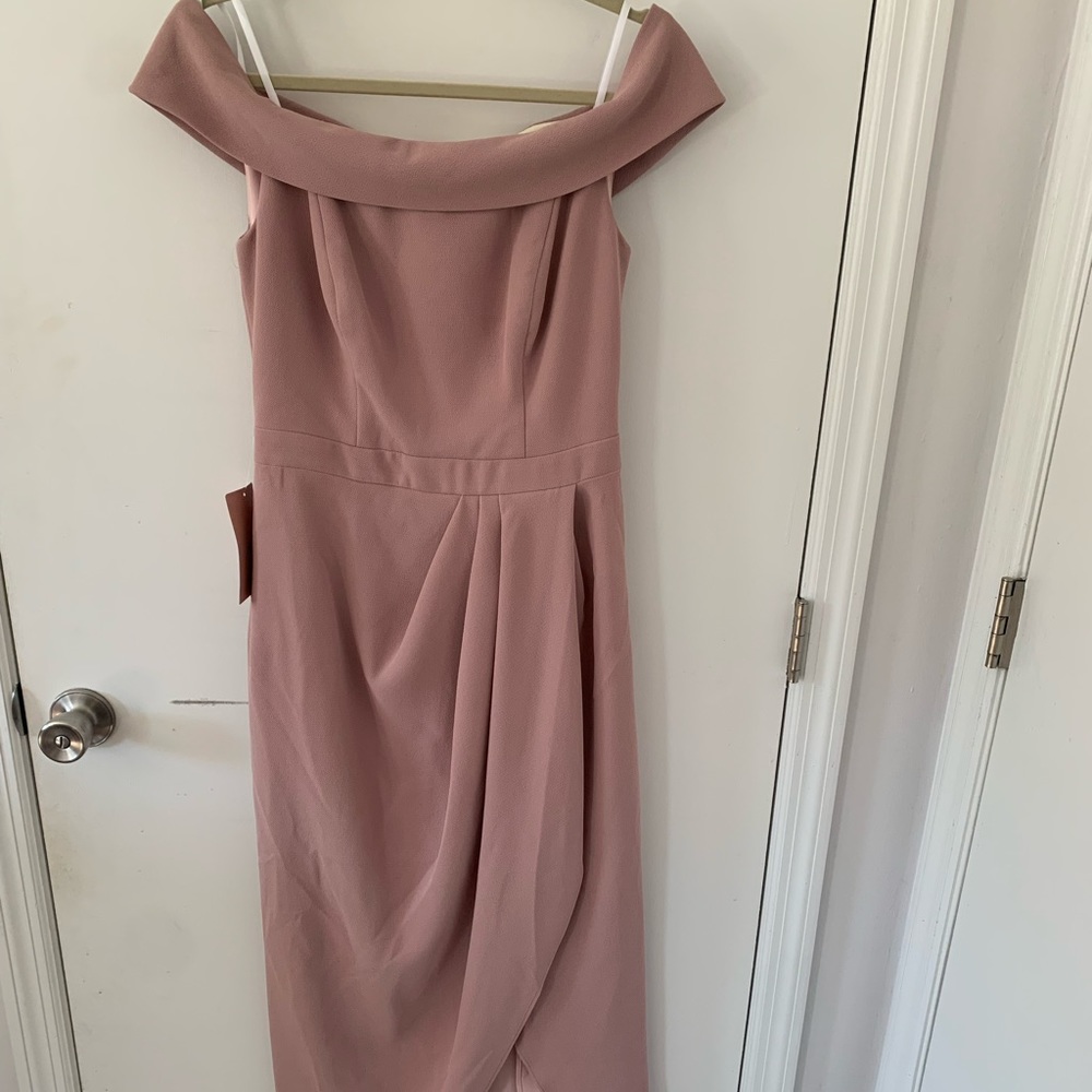 B Holden off the shoulder formal dress